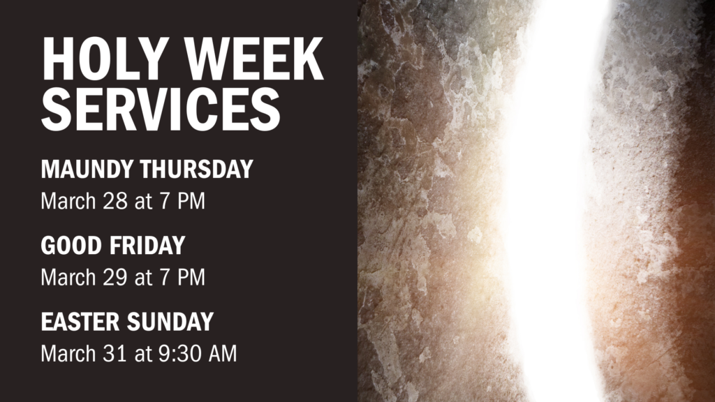 Holy Week Services at Holy Cross Lutheran Church